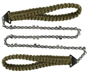 Tronçonneuse avec poignée, équipement <span class=keywords><strong>de</strong></span> survie d'urgence en plein air, chaîne pliante, scie à <span class=keywords><strong>main</strong></span>, coupe d'arbre, outils <span class=keywords><strong>de</strong></span> coupe <span class=keywords><strong>de</strong></span> <span class=keywords><strong>jardin</strong></span> - Product Image 1
