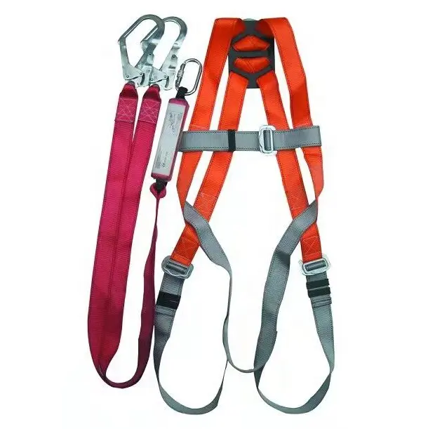 Lanyard Fall Protection Racing Safety Belt Climbing Construction Full Body Adjustable Rescue Rope Safety Harness