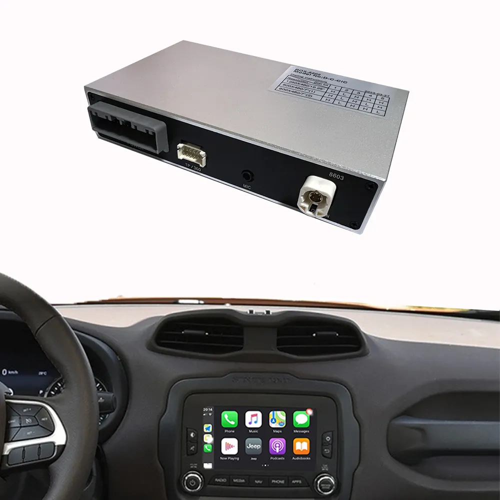 Pemutar DVD mobil untuk Jeep 2013-2018 Android dekoder otomatis kotak Ai AirPlay nirkabel Apple Carplay USB Radio Carplay