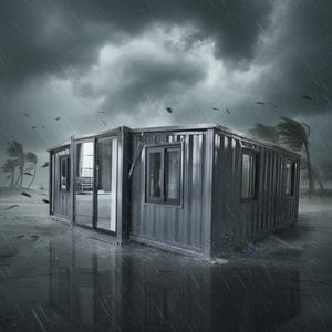 Casa Prefabbricata in Container Resistente agli Uragani, Espandibile, Ecologica, Impermeabile, con Soggiorno e Camera da Letto per le Isole dei <span class=keywords><strong>Caraibi</strong></span> - Product Image 1