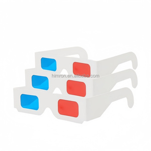 Lunettes 3D universelles en carton anaglyphe rouge et bleu pour films, jeux, DVD, vidéo, <span class=keywords><strong>TV</strong></span> – Meilleures ventes - Product Image 1
