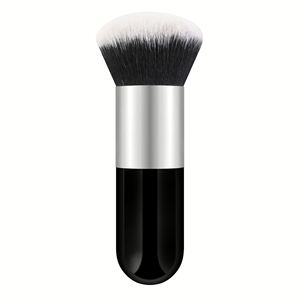 แปรงคาบูกิสำหรับแป้งฝุ่นแบบขายส่ง ขนาดใหญ่ สีดำ แปรงแต่งหน้าสำหรับใบหน้า ขนแปรงสังเคราะห์วีแกน แปรงปัดแก้ม อุปกรณ์เสริมความงาม - Product Image 5