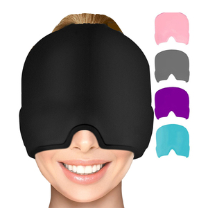 Sombrero calmante para el dolor de cabeza Paquete de hielo Máscara Gorra para aliviar la migraña Compresa fría para la tensión, el estrés y la resaca - Product Image 3
