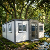 Maison conteneur extensible à double aile, directement de l'usine, bureau mobile préfabriqué moderne, villa