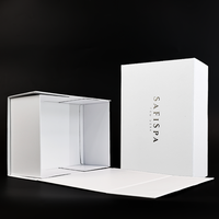 Custom Logo Foil Stamping Magnetic Packaging Gift Box Flip Top Cardboard Eco Jewelry Package Paper Folding Box