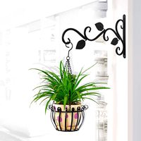 Luodonya — crochet mural en métal pour le jardin, extérieur, plantes, fleurs, lanternes, support à suspendre, panier