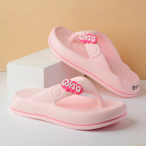 รองเท้าแตะ Chsc EVA สำหรับผู้หญิง ฤดูร้อน กันลื่น ใส่ชายหาด สไตล์ลำลอง สีชมพูล้วน สำหรับผู้ใหญ่ สไตล์สบายๆ - Product Image 1