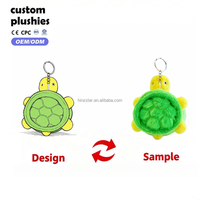 Porte-clés Grenouille Verte Mignonne en Peluche, Breloque Animaux en Peluche Doux et Moelleux, Cadeau Kawaii pour Enfants