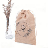 Pochette en coton écologique personnalisée avec logo, motif dessin animé, pour carte de suivi des pas de bébé, sac cadeau de rangement
