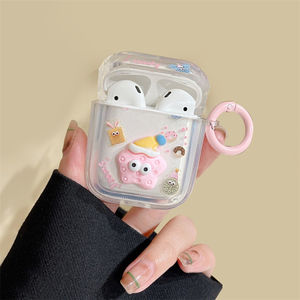 Galletas tridimensionales de carcasa blanda para AirPods Pro1/2/3, bonitos auriculares inalámbricos simples para auriculares Bluetooth, accesorios - Product Image 3