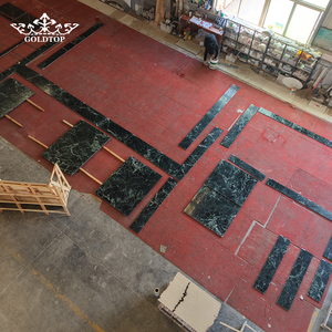 GOLDTOP Luxury Polished Prrada Green <b>Marble</b> Vibrant Emerald Slabs for High End Retail Walls and Luxury Hotel Feature Designs - Product Image 1