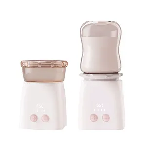 Portable Milk Baby Bottle Warmer USB Food Container Thermos Chauffe Biberon Wireless Rechargeable Infant Milk Warmer for Formula