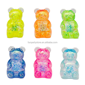 Classico Popolare Giocattolo Antistress a Forma di Orsetto Colorato in Maltosio da 8 cm, Palla Morbida da Spremere, Regalo per Bambini e Adulti, Giocattoli Antistress per Alleviare la Fatica - Product Image 5