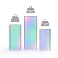 Supports marketing plate-forme boîte d'affichage Art Sculpture piédestal collection Cube couverture trophée acrylique vitrine piédestal support