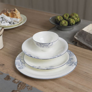 Osso di porcellana con porcellana di porcellana 24 pezzi all'ingrosso 6 utenti piatti di nozze Set di stoviglie Tangshan fabbrica stoviglie regali - Product Image 4