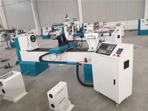 BUEN PRECIO Calidad 2024 Venta caliente Suministro de fábrica Máquina de torno cnc para carpintería Torneado y enrutador de torno para poste de escalera Newel - Product Image 3
