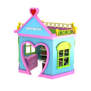 Maison de jeu de rôle pour enfants, supermarché, banque, <span class=keywords><strong>cuisine</strong></span>, articles de jeu de rôle réalistes, grande maison de jeu pour enfants, tailles plus petites - Product Image 1