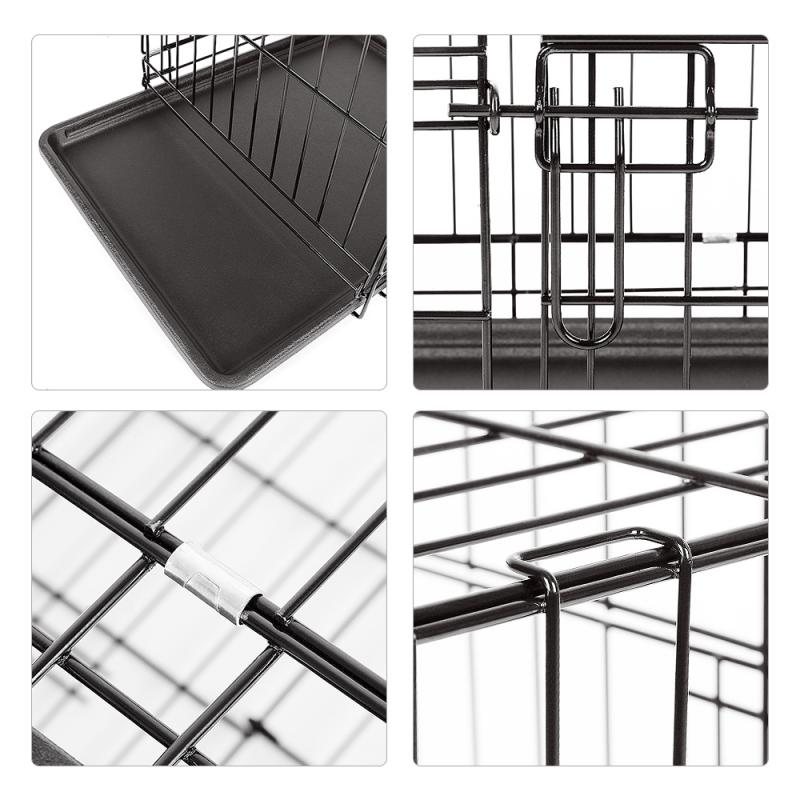 Pet Large Breathable Folding Metal Dog Crate Stainless Steel