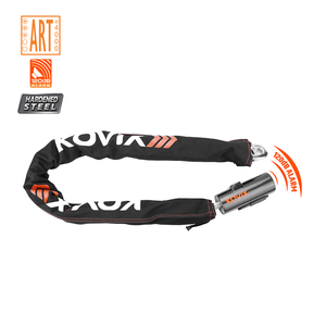 Haute qualité 12mm acier trempé renforcé 120Db alarme <span class=keywords><strong>antivol</strong></span> sécurité chaîne de vélo serrure intelligente chaîne de vélo - Product Image 4