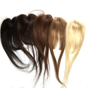 Clip di frangia dei capelli umani di Remy di colore biondo In per la frangia dei capelli fatta a mano dei capelli delle donne - Product Image 4