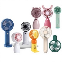 Ventilateur portable USB style influenceur, 3 vitesses, support de téléphone, mini-ventilateur de poche pour extérieur, cadeau, vente en gros