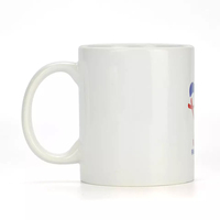 Vente en gros de tasses à café de voyage en céramique blanche personnalisées de 11 oz, verres en acier inoxydable vierges avec logo, fournisseur de tasses à sublimation