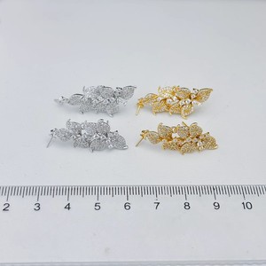 WENCHI 10772 DIY Pearl Accessories S925 <b>Silver</b> <b>Dangle</b> <b>Earrings</b> with 9-15mm Round Beads Empty Tray Gorgeous Jewelry Made in China - Product Image 4