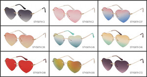 <strong>Pink</strong> Metal Heart Sunglasses Lentes De Sol Rimless Women Colorful <strong>Party</strong> Sun <strong>Glasses</strong> - Product Image 5