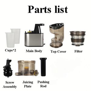 Extracteurs de jus <span class=keywords><strong>silencieux</strong></span> au design unique pour séparer et presser les résidus de fruits, extracteurs de jus portables pour la maison, extracteurs de jus électriques - Product Image 4