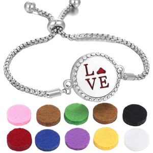 สร้อยข้อมือสแตนเลสสตีลแบบมีจี้น้ำหอมลายเฉพาะบุคคล - Product Image 2