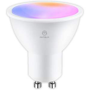 Lampadina LED Antela GU10 5W WiFi Dimmerabile con Controllo App RGB Bianco Caldo Montaggio a Soffitto Corpo in Plastica - Product Image 1