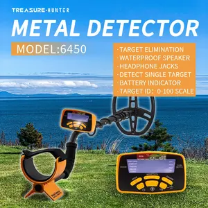 Detector de metais subterrâneo profissional MD6450 de 11 polegadas, ponteiro de ouro para caçador de tesouros, ponteiro de alta sensibilidade à prova d'água - Product Image 5