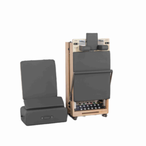 Studio Yoga Rumahan Reformer Pilates Kayu Solid untuk Latihan Yoga dan Pilates, Reformer Pilates Lipat dari Kayu Ek - Product Image 2