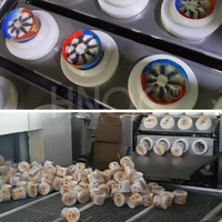 Machine de remplissage et de scellage automatique HNOC pour gobelets en plastique de 1 à 4 oz, pour yaourt, glace, eau, beurre, boissons