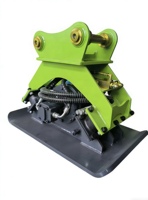Compacteur hydraulique à plaque plate pour excavatrice 4-30T, équipement de compactage pour la construction de routes en pente et de talus, OEM