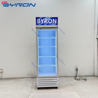 Congélateur Commercial Vertical avec Porte Vitrée, Réfrigérateur Combiné 1, 2 ou 3 Portes Vitrées pour Boissons