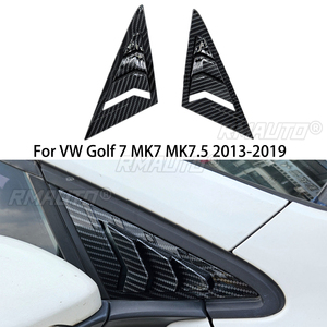 For VW Golf 7 MK7 MK7.5 2013-2019 Front Triangle <b>Window</b> Louver Side Shutter <b>Shades</b> Cover Trim Sticker Vent Carbon Car Accessory - Product Image 1