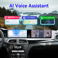 Écran autoradio Android 14 double 12,3 pouces ZWNAV pour Mercedes Benz Classe C W204 2007-2010, CarPlay sans fil, autoradio 4G