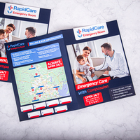Fábrica de impresión y embalaje Carpeta de papel de archivo A4 personalizada Portadocumentos Folleto publicitario para presentación