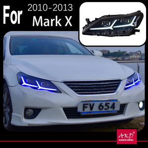AKD – phare de voiture pour Toyota Mark X 2010-2012 Reiz LED DRL Animation Bi Xenon, accessoires automobiles - Product Image 3