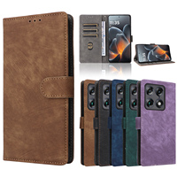Étui portefeuille rétro avec protection RFID, fentes pour cartes, support pour téléphone Motorola Moto Signature 5G/X70 Air Pro, en cuir