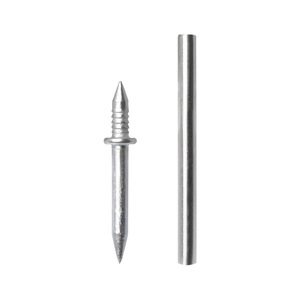 Clous à double tête 2,5 mm, zingués, longueur 26 mm, haute dureté, forte pénétration, clous de fixation murale - Product Image 2