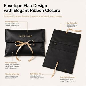 Elegante Bolsa de Satén Reutilizable y Duradera con Cinta para Caja Rígida Premium, Bolsa de Papel con Logotipo Personalizado - Product Image 5
