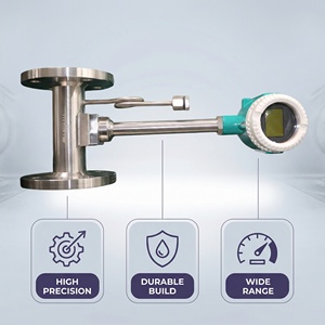 <span class=keywords><strong>Vortex</strong></span> flowmeter met flenstype, temperatuur- en drukcompensatie - Product Image 5