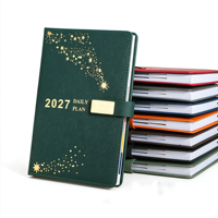 Ensemble cadeau de carnet en cuir PU A5, logo personnalisé, agenda d'affaires, carnet avec stylo pour cadeau promotionnel d'entreprise
