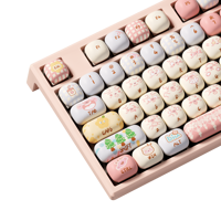 Clavier de jeu mécanique ergonomique Akko MonsGeek MG108B Piggy Party MOG Profile 108 touches avec rétroéclairage RVB