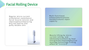 Máy nâng cơ mặt FEIKA chất liệu ABS với đầu cắm USB, dùng cho massage mặt, cổ và mắt, kèm cọ khô hỗ trợ dẫn lưu bạch huyết - Product Image 4