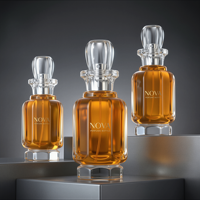 Vente en gros de flacons de parfum en verre de luxe 50ml 100ml, flacon de parfum vide personnalisé avec emballage en boîte OEM ODM