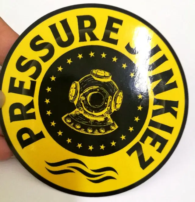 Customized Printed UV Resistance PVC Label Gold Foil Stickers