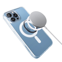 Coque transparente magnétique sans fil pour iPhone 15 PRO MAX Premium Mobile Phone Cover 17 air